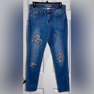 American Rag Cie Floral Patch Jeans Women’s Size 11 Junior’s Embroidered Denim